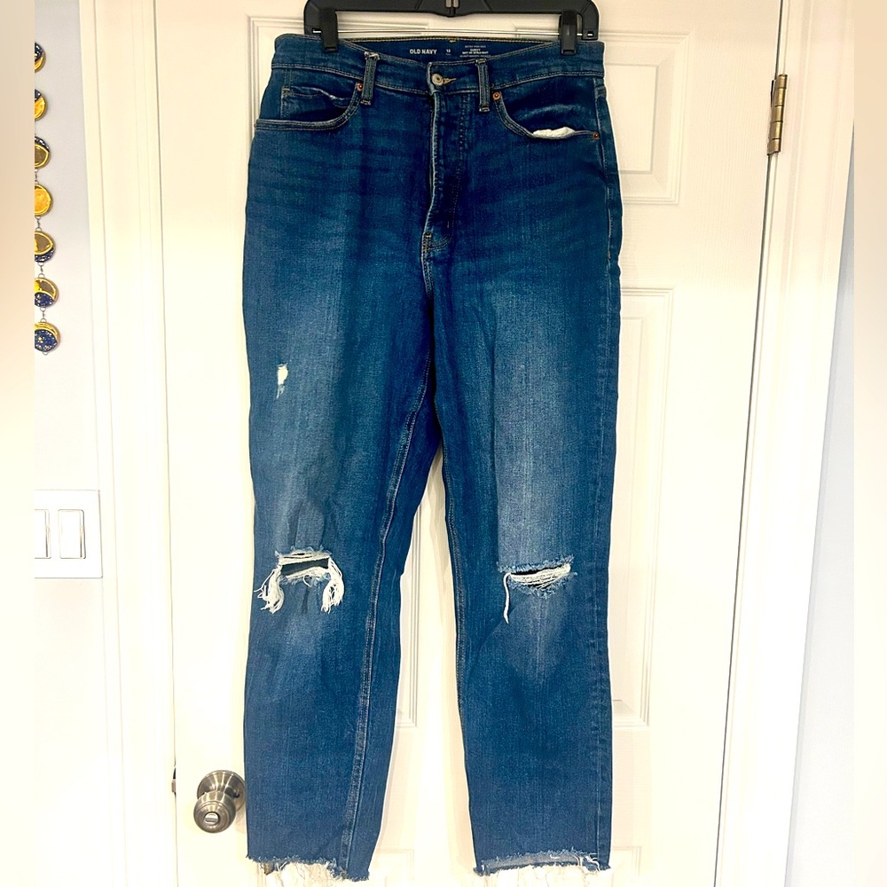 3 for $15 - Bundle 3 items and save - Old Navy curvy sky hi straight jeans